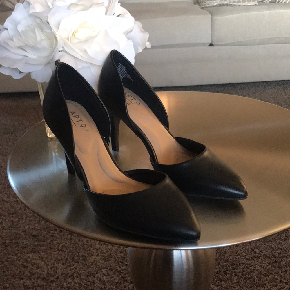 NEW APT.9 BLACK HIGH HEELS!!! - Picture 1 of 6